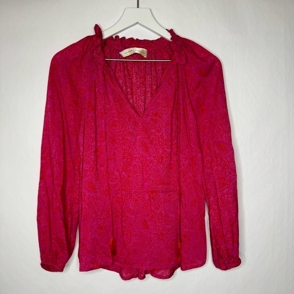 Natalie Martin Patterned Long Sleeve Top - Picture 1 of 6
